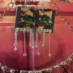 Jungle Luxe Rhinestone Fringe Earrings